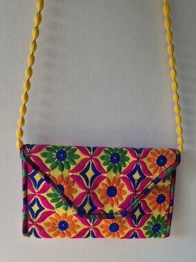 Bright Bohemian Crossbody Clutch